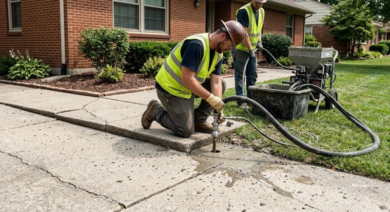 Concrete Settlement Repair in Des Moines, IA