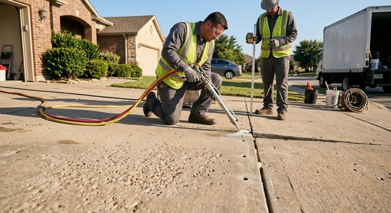 Concrete Settlement Repair in San Antonio, TX