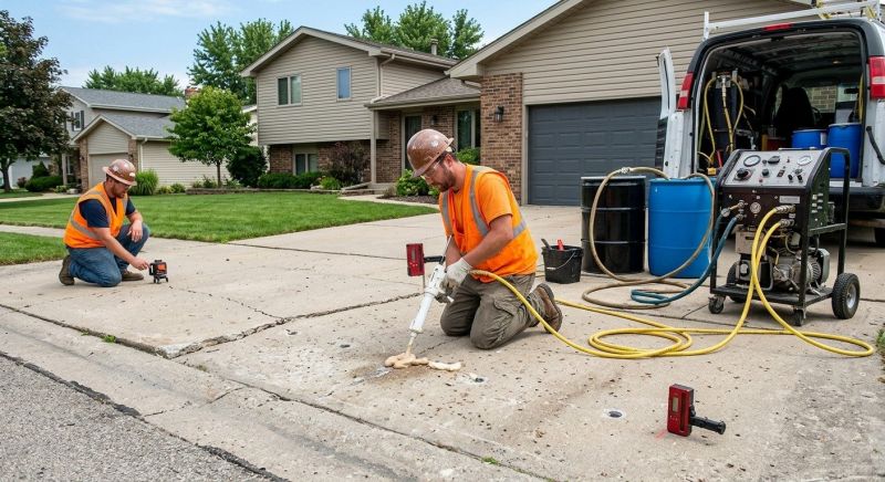 Driveway Slab Lifting in San Antonio, TX