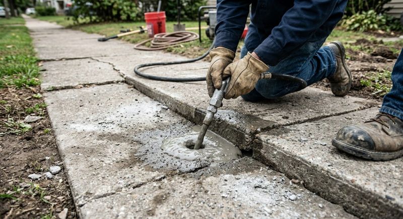 Sidewalk Raising in West Des Moines, IA