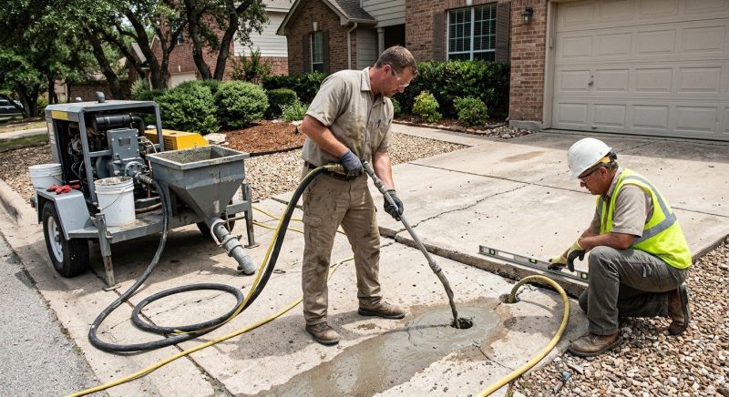Slab Leveling in West Des Moines, IA