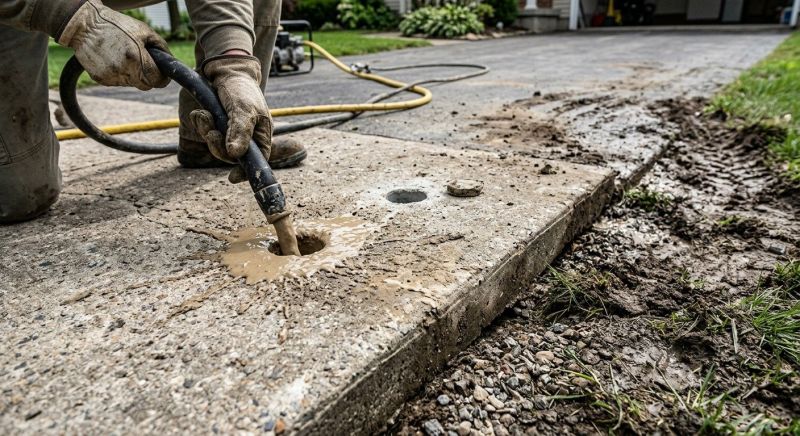 Sunken Driveway Lifting in Corpus Christi, TX